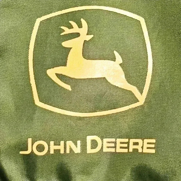 John Deere Mens Green Wind/Rain Resistant Pullover Polyester Jacket Large - Picture 5 of 9